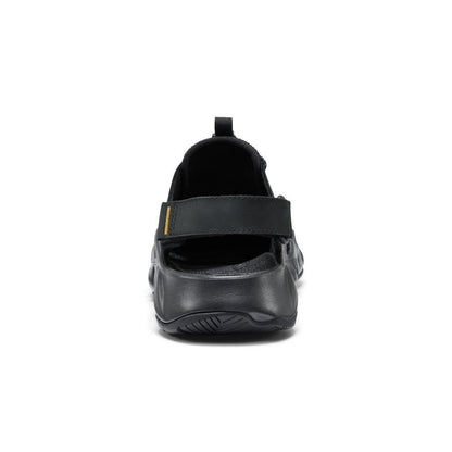 Keen Men's Hyperport Fisherman Leather Sandal Black/Keen Yellow