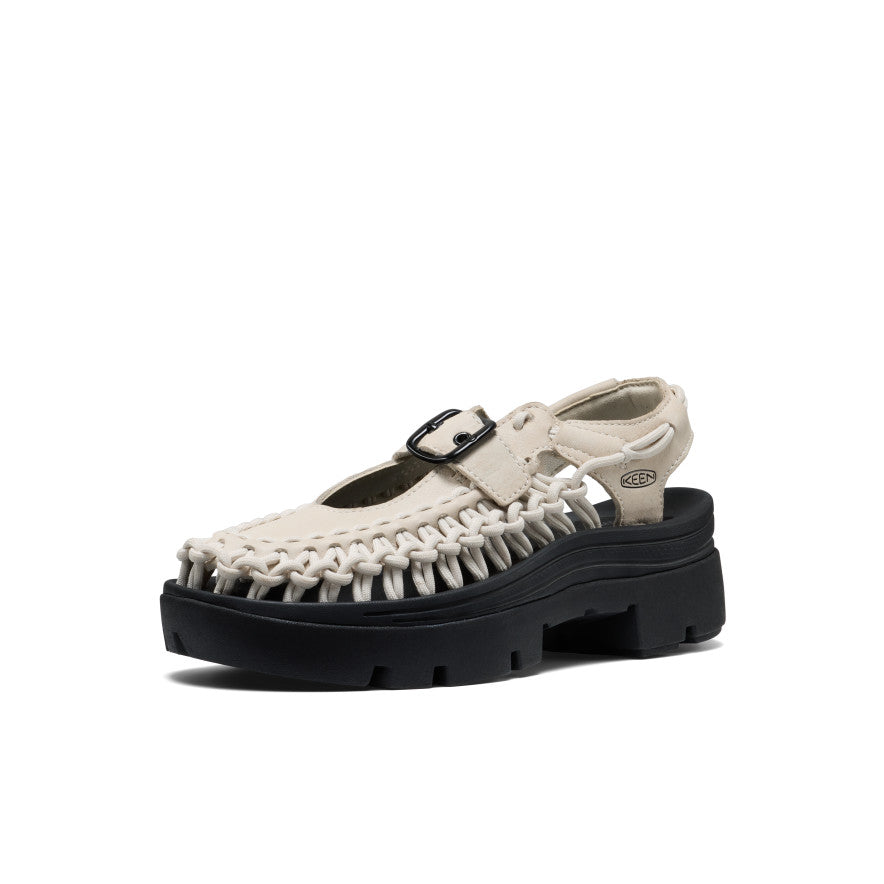 Keen All Gender UNEEK PLT Mary Jane Sneaker Birch Smooth Lea