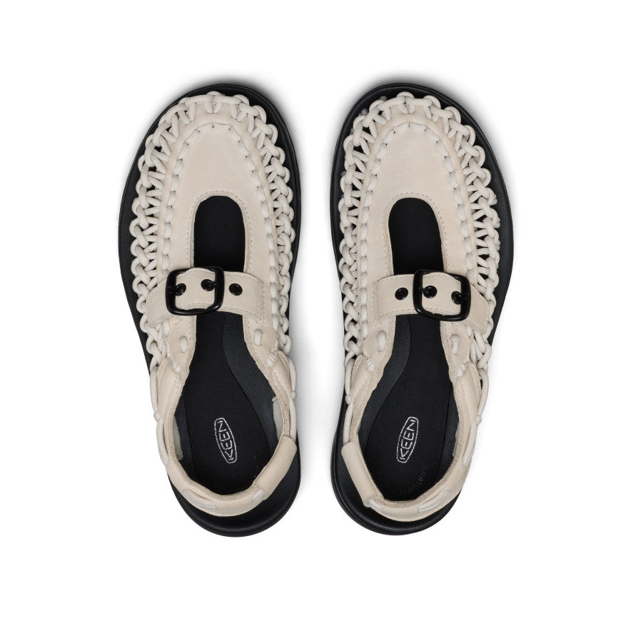 Keen All Gender UNEEK PLT Mary Jane Sneaker Birch Smooth Lea