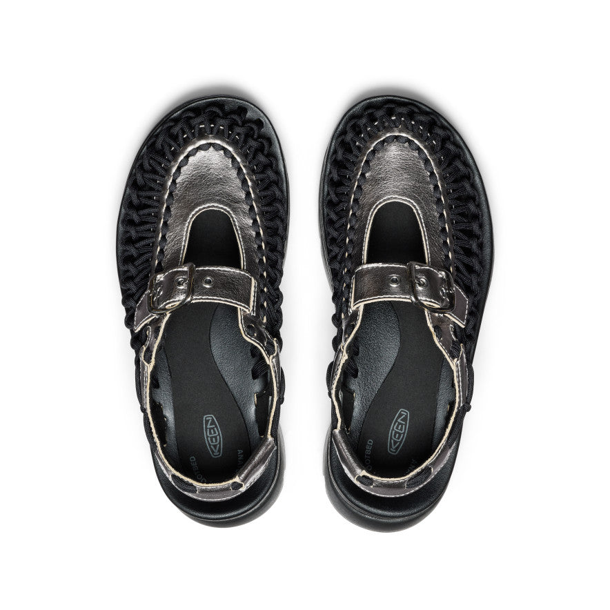 Keen All Gender UNEEK PLT Mary Jane Sneaker Silver/Black