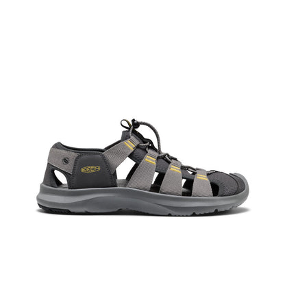 Keen Men's Seanik H2 Sandal Steel Grey/Cream Gold