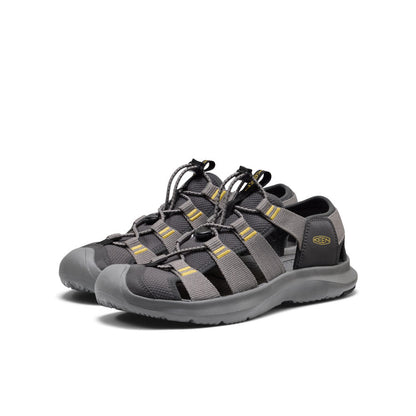 Keen Men's Seanik H2 Sandal Steel Grey/Cream Gold