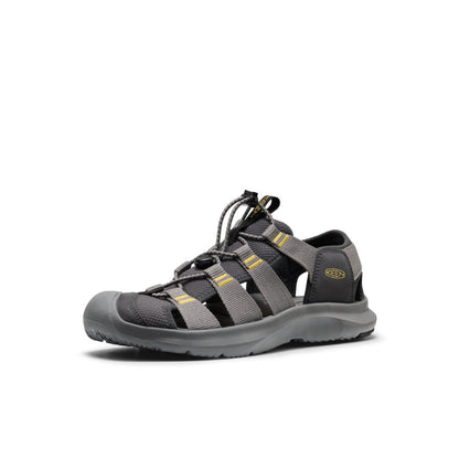 Keen Men's Seanik H2 Sandal Steel Grey/Cream Gold