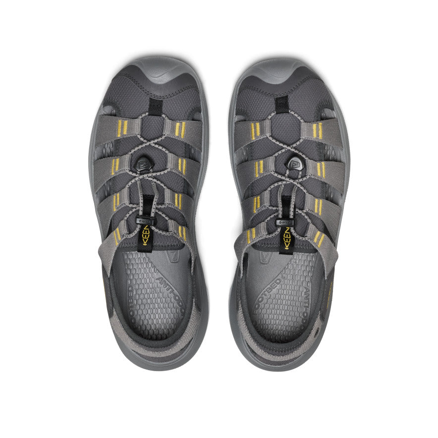 Keen Men's Seanik H2 Sandal Steel Grey/Cream Gold