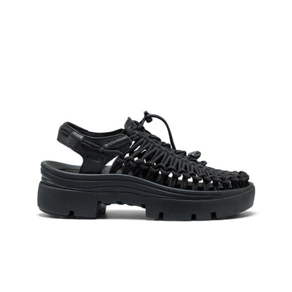 Keen All Gender UNEEK PLT Sneaker Black Smooth Lea