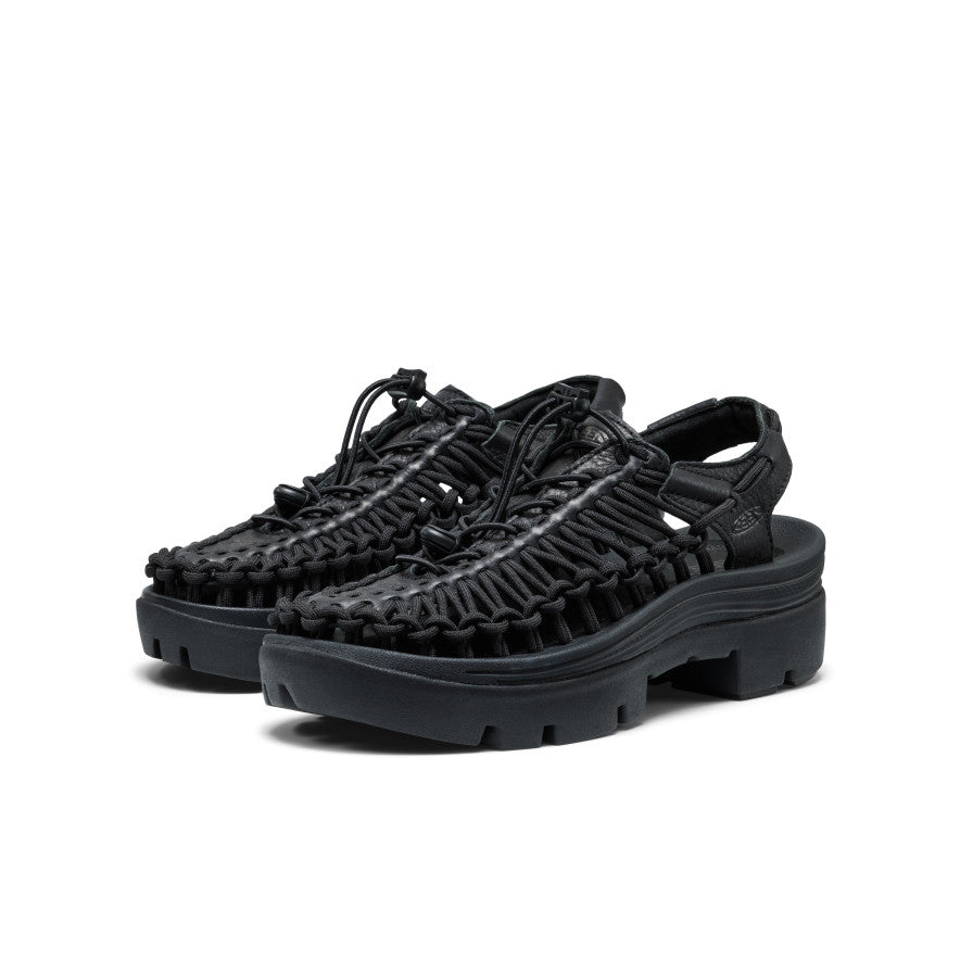 Keen All Gender UNEEK PLT Sneaker Black Smooth Lea