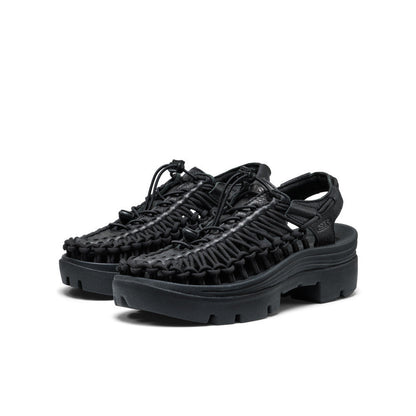 Keen All Gender UNEEK PLT Sneaker Black Smooth Lea