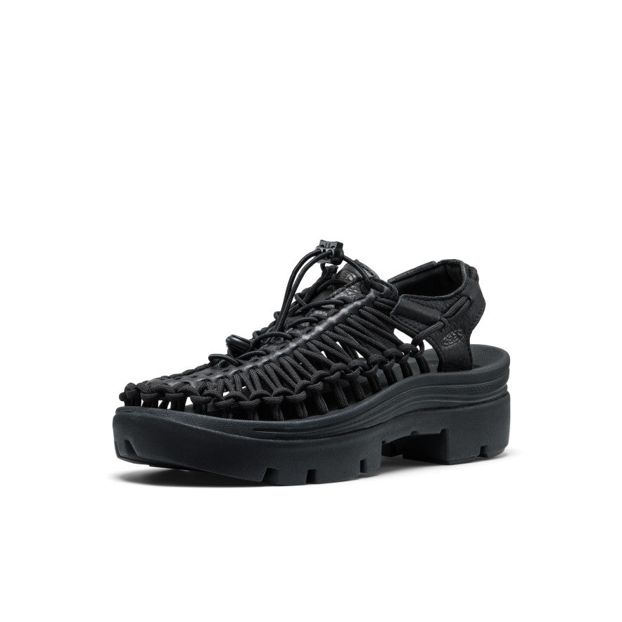 Keen All Gender UNEEK PLT Sneaker Black Smooth Lea