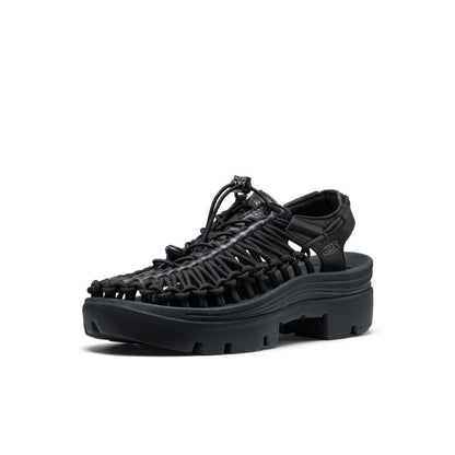 Keen All Gender UNEEK PLT Sneaker Black Smooth Lea