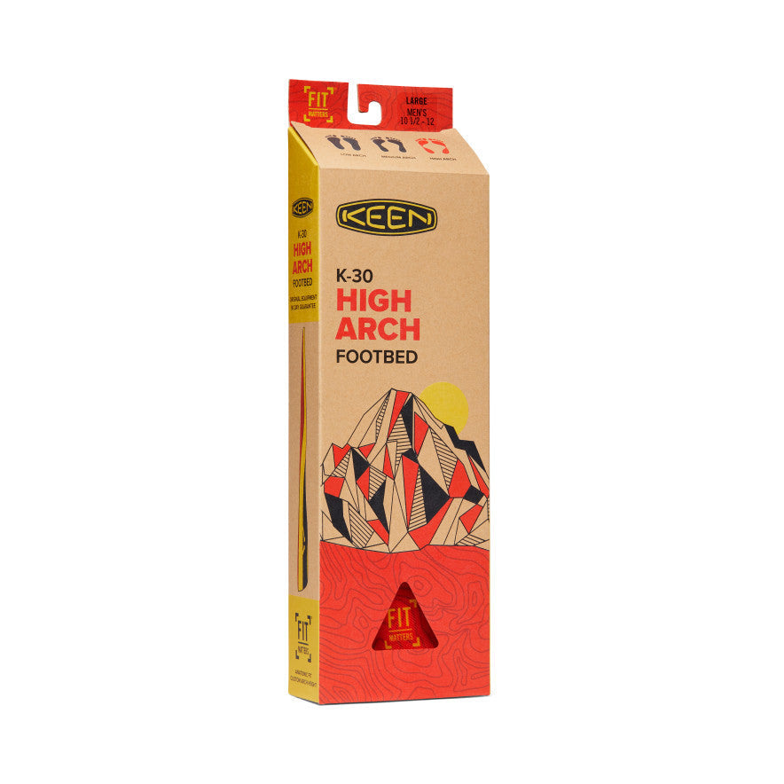 Keen Men's Outdoor K-30 High Arch Insole Red