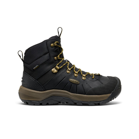 Keen Men's Revel IV Polar Waterproof Boot Black/Lemon Curry