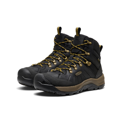 Keen Men's Revel IV Polar Waterproof Boot Black/Lemon Curry