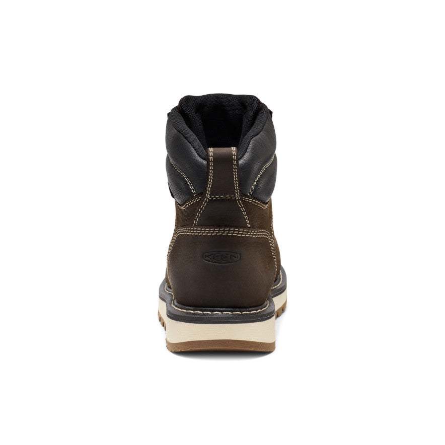 Keen Men's Cincinnati 6" Waterproof Boot (Carbon Toe) Dark Chocolate/Sandshell