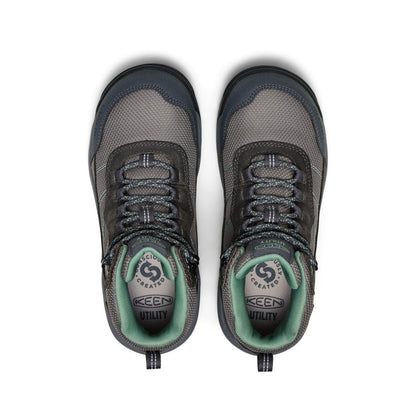 Keen Women's Skokie Waterproof Work Boot (Carbon Toe) Magnet/Black