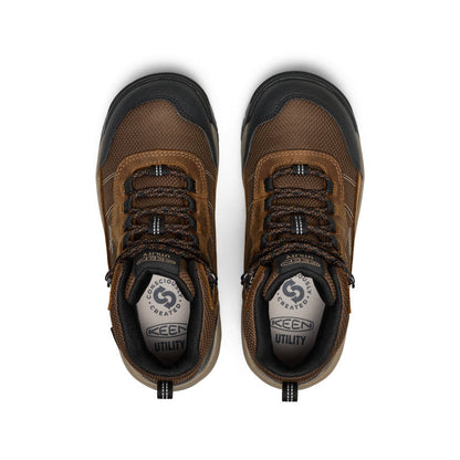 Keen Women's Skokie Waterproof Work Boot (Soft Toe) Bison/Black
