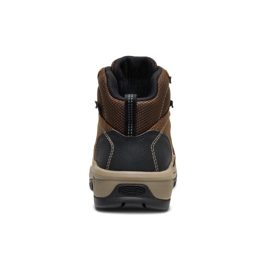 Keen Women's Skokie Waterproof Work Boot (Soft Toe) Bison/Black