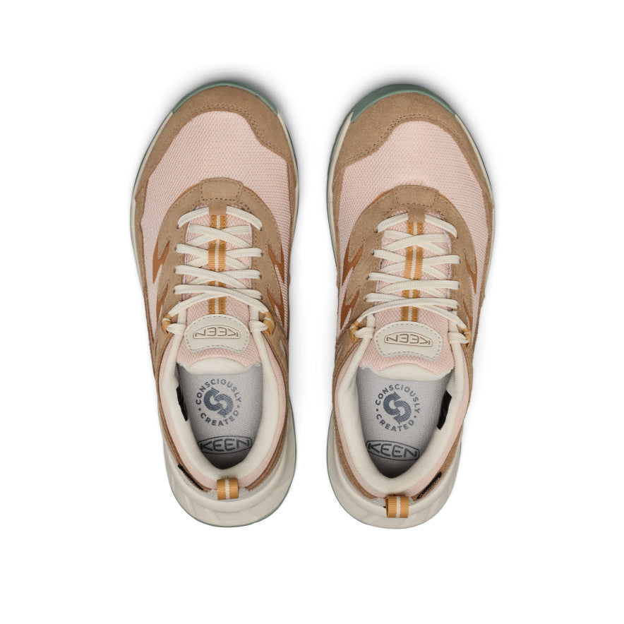 Keen Women's Hightrail Waterproof Hiking Shoe Cameo Rose/Oak Buff