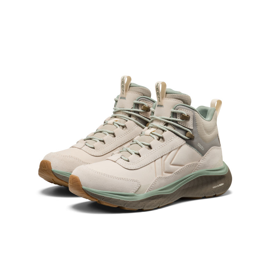 Keen Women's Leiki Waterproof Leather Hiking Boot Birch/Lily Pad