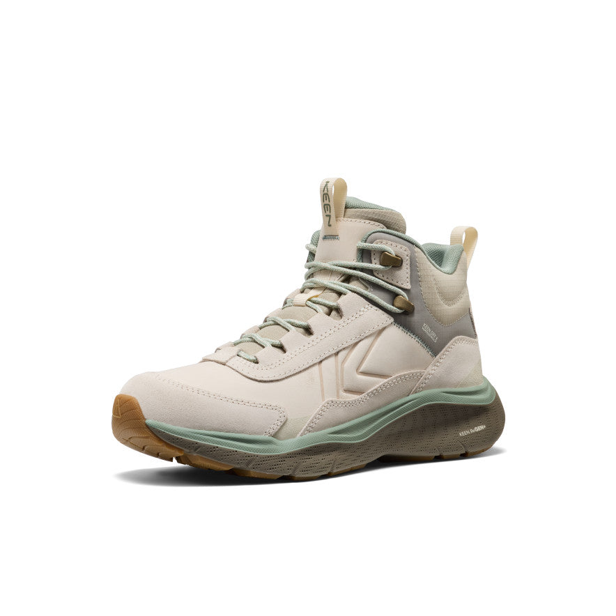 Keen Women's Leiki Waterproof Leather Hiking Boot Birch/Lily Pad