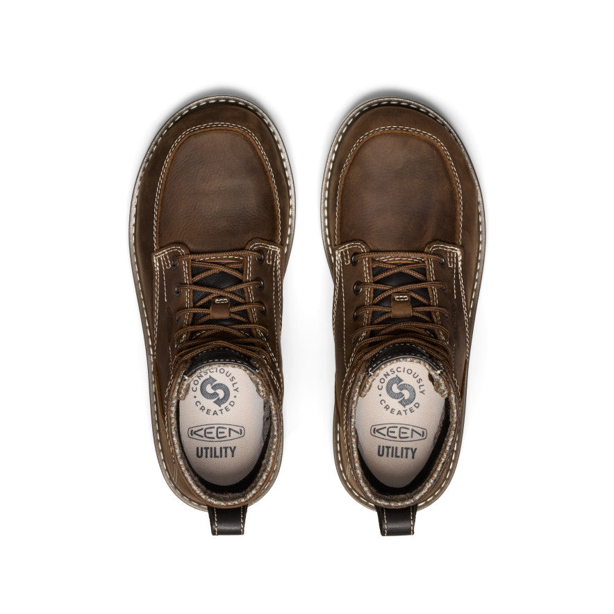 Keen Women's San Jose 6" Waterproof Boot (Aluminum Toe) Cascade Brown/Gum