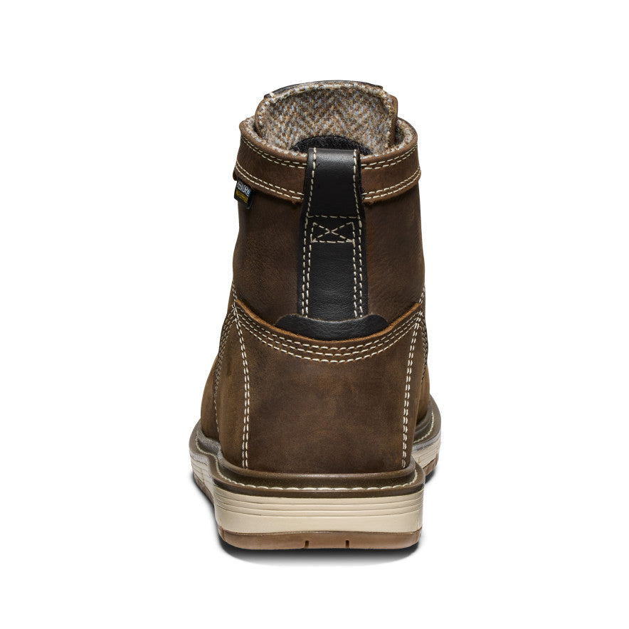 Keen Women's San Jose 6" Waterproof Boot (Aluminum Toe) Cascade Brown/Gum