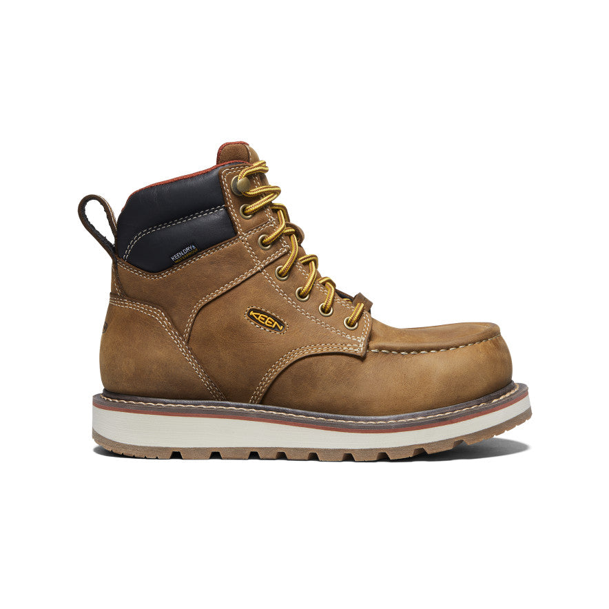Keen Women's Cincinnati 6" Waterproof Boot (Carbon Toe) Belgian/Sandshell