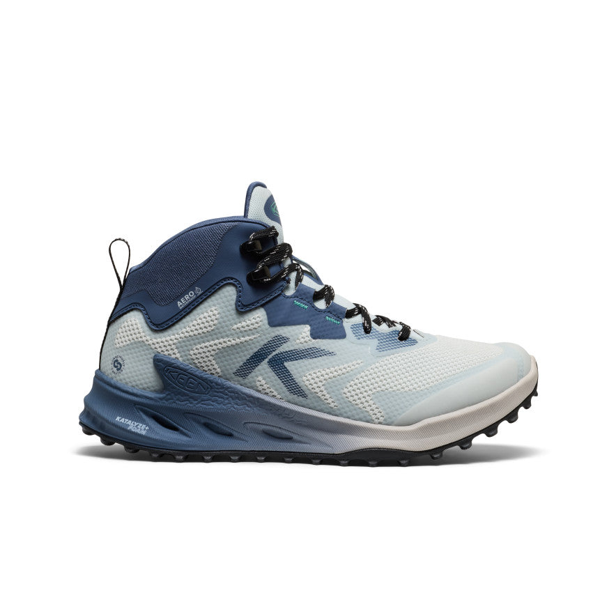 Keen Women's Zionic NXT Waterproof Hiking Boot Ballad Blue/Winter Green