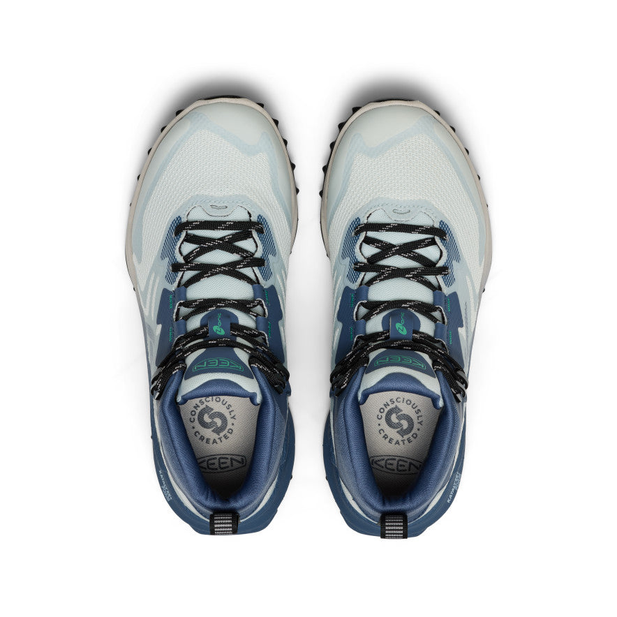 Keen Women's Zionic NXT Waterproof Hiking Boot Ballad Blue/Winter Green