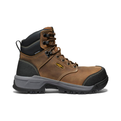 Keen Women's Evanston 6" Waterproof Boot (Carbon Toe) Bison/Black