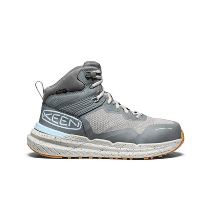 Keen Women's Synchro Waterproof Work Boot (Carbon Toe) Steel Grey/Gum