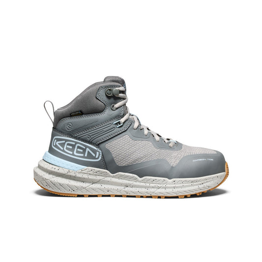 Keen Women's Synchro Waterproof Work Boot (Carbon Toe) Steel Grey/Gum