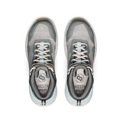 Keen Women's Synchro Waterproof Work Boot (Carbon Toe) Steel Grey/Gum