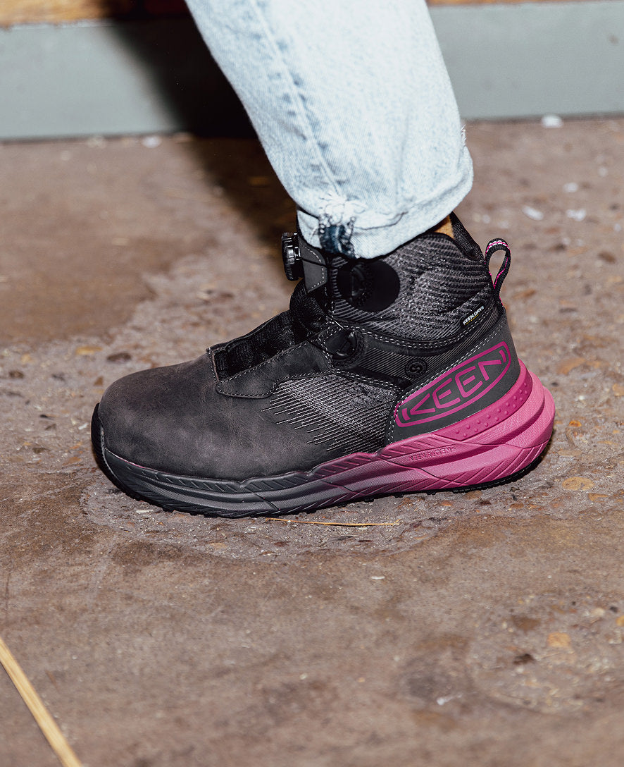 Keen Women's Snapline RF Waterproof Boot (Carbon Toe) Magnet/Black