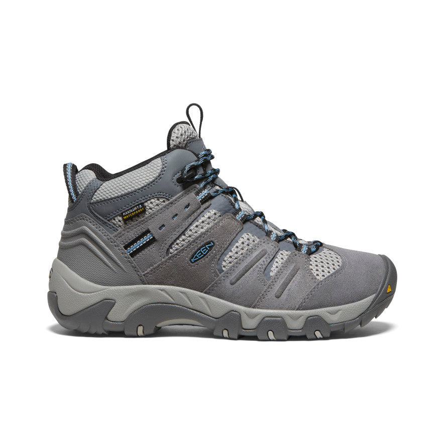 Keen Women's Headout Waterproof Hiking Boot Steel Grey/Blue Heaven
