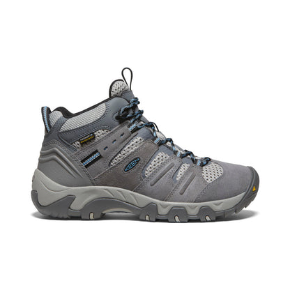 Keen Women's Headout Waterproof Hiking Boot Steel Grey/Blue Heaven