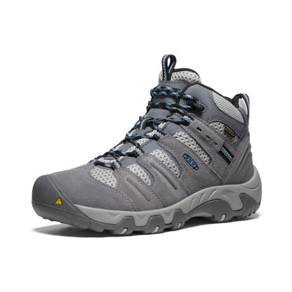 Keen Women's Headout Waterproof Hiking Boot Steel Grey/Blue Heaven