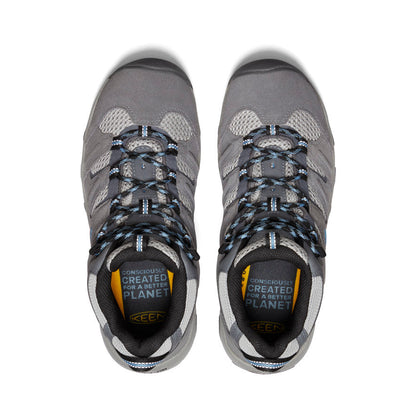 Keen Women's Headout Waterproof Hiking Boot Steel Grey/Blue Heaven