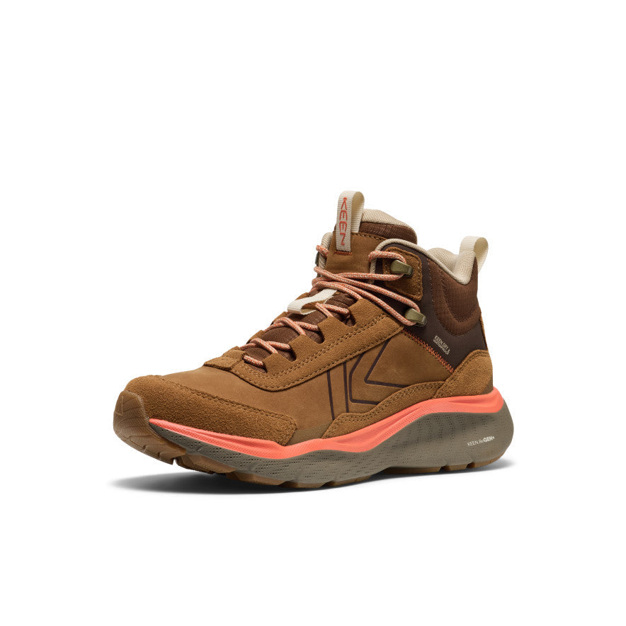Keen Women's Leiki Waterproof Leather Hiking Boot Chipmunk/Bison
