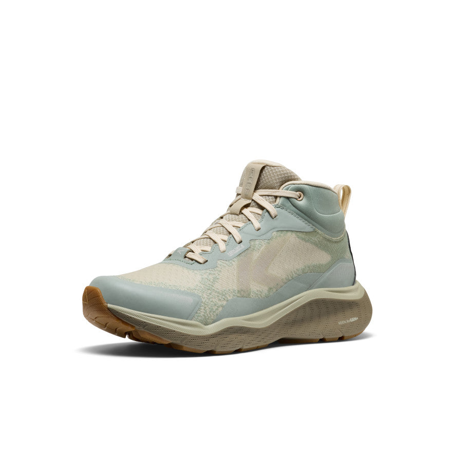 Keen Women's Leiki Waterproof Hiking Boot Iceberg Green/Birch