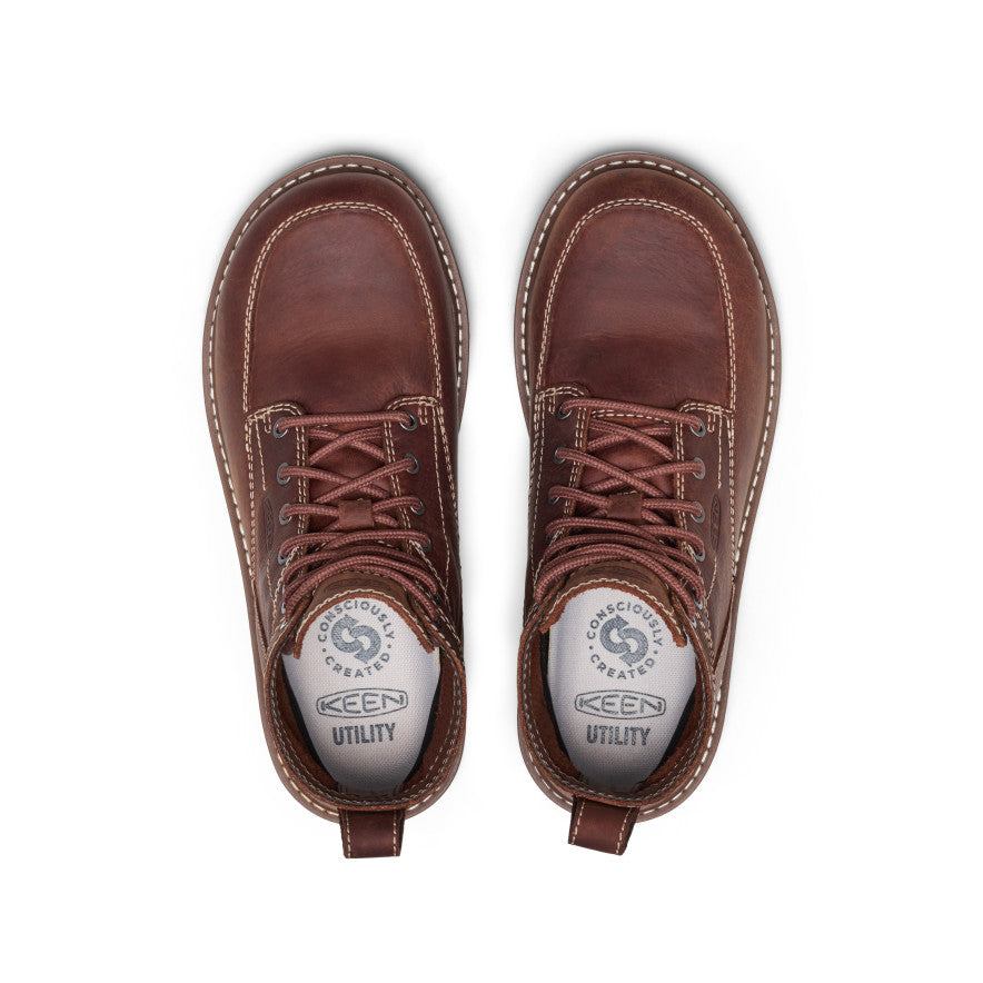 Keen Women's San Jose 6" Boot (Aluminum Toe) Gingerbread/Gum