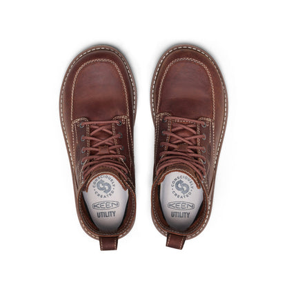 Keen Women's San Jose 6" Boot (Aluminum Toe) Gingerbread/Gum