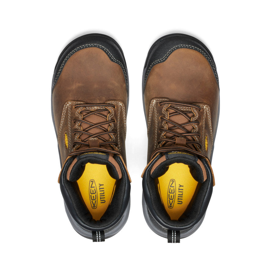 Keen Women's Evanston 6" ESD Boot (Carbon Toe) Bison/Black