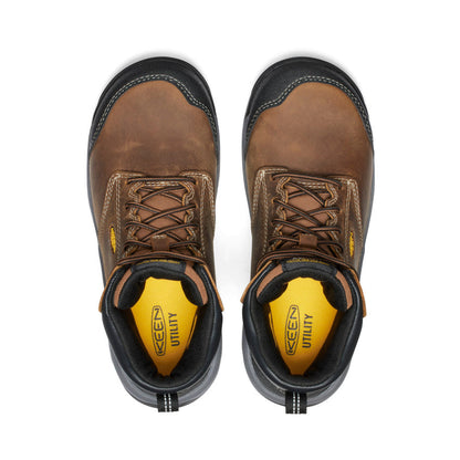 Keen Women's Evanston 6" ESD Boot (Carbon Toe) Bison/Black