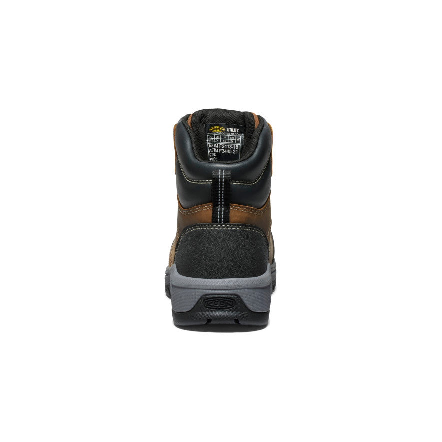 Keen Women's Evanston 6" ESD Boot (Carbon Toe) Bison/Black