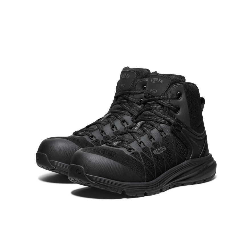 Keen Women's Vista Energy Mid ESD (Carbon Toe) Black/Black