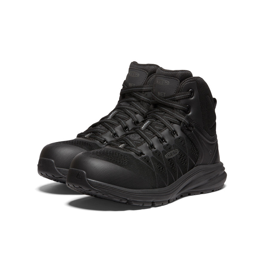 Keen Women's Vista Energy Mid INT MET (Carbon Toe) Black/Raven