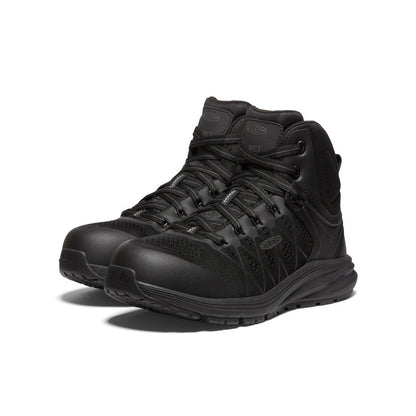 Keen Women's Vista Energy Mid INT MET (Carbon Toe) Black/Raven