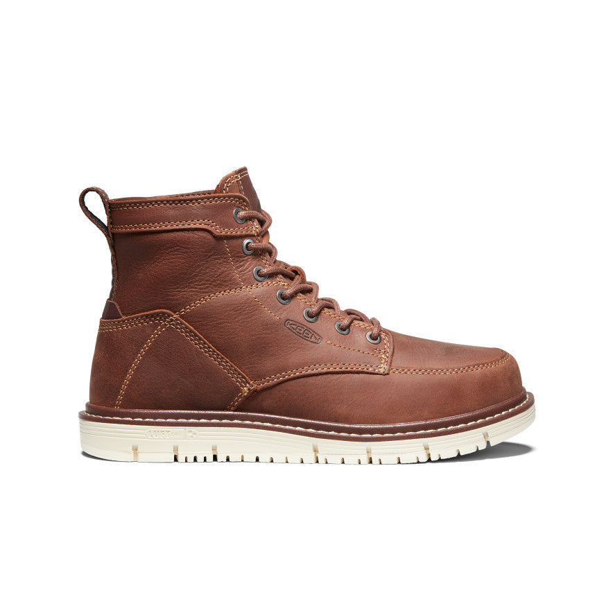 Keen Women's San Jose 6" Boot (Soft Toe) Gingerbread/Off White
