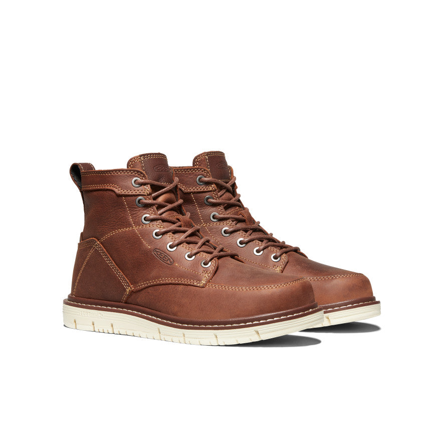 Keen Women's San Jose 6" Boot (Soft Toe) Gingerbread/Off White