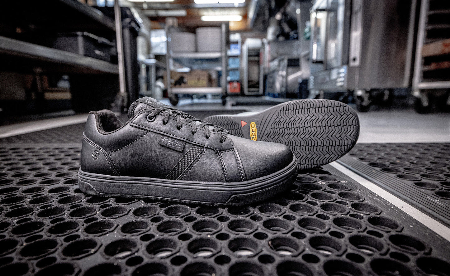 Keen Women's Kenton WTX Work Shoe (Soft Toe) Black/Black